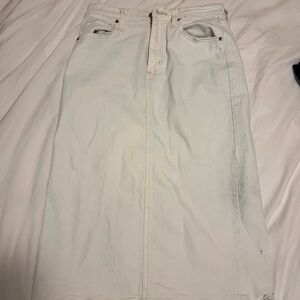 Universal Thread Cream Midi Skirt